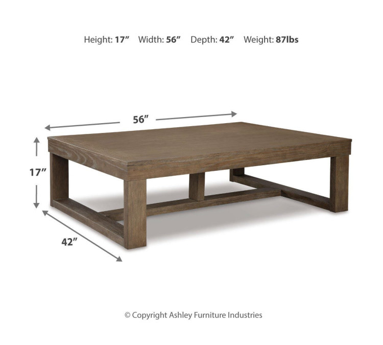Cariton Coffee Table - Gray