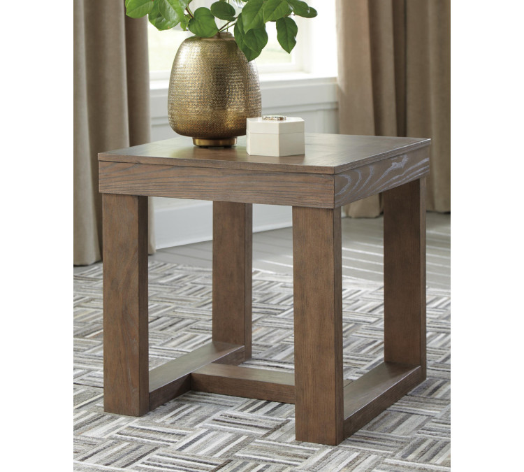 Cariton End Table - Gray