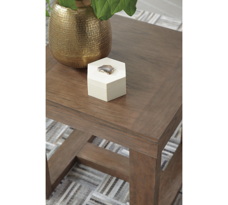 Cariton End Table - Gray