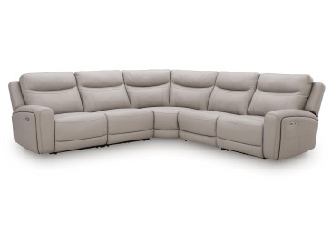 Gravier 5-Piece Power Reclining Sectional - Gray