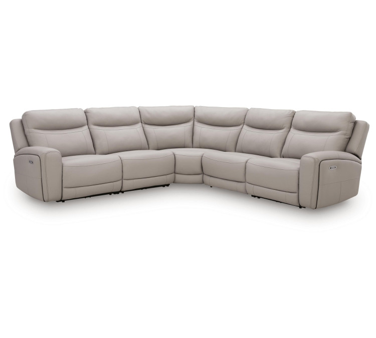 Gravier 5-Piece Power Reclining Sectional - Gray