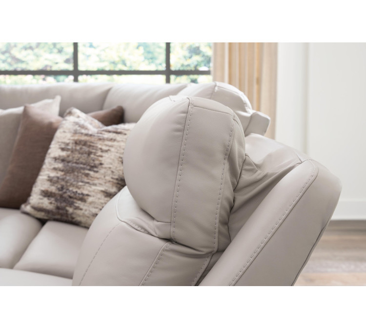 Gravier 6-Piece Power Reclining Sectional with Storage Console - Gray