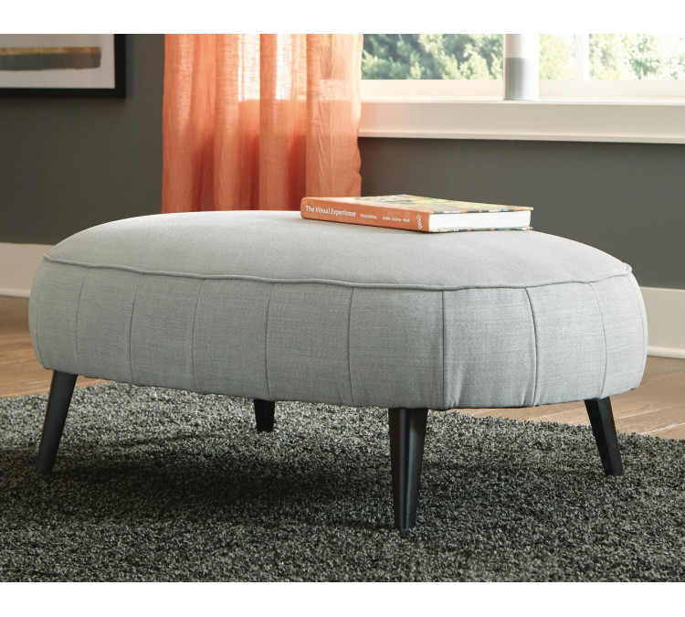 Hollyann Oversized Accent Ottoman - Gray