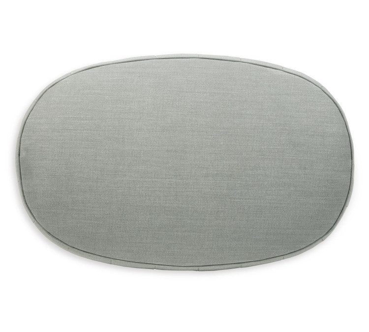 Hollyann Oversized Accent Ottoman - Gray