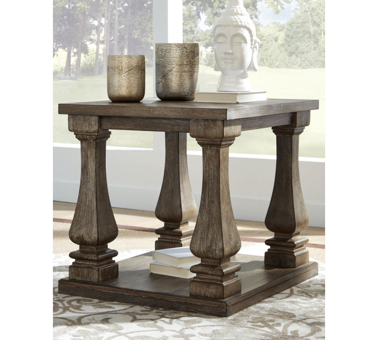 Johnelle End Table - Gray
