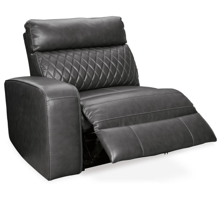 Samperstone 2-Piece Power Reclining Sectional Loveseat - Gray