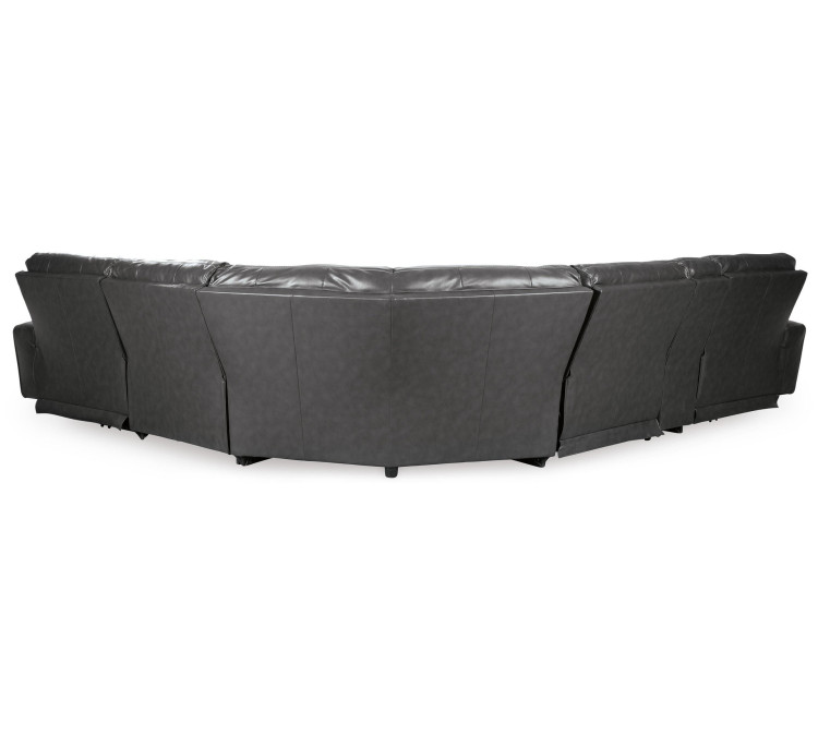 Samperstone 6-Piece Power Reclining Sectional - Gray