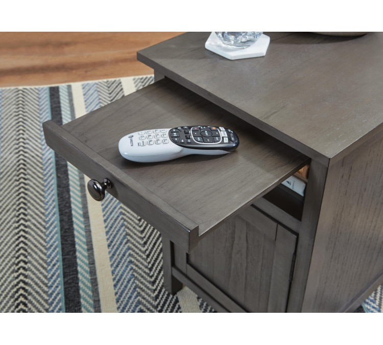 Treytown Chairside End Table - Gray