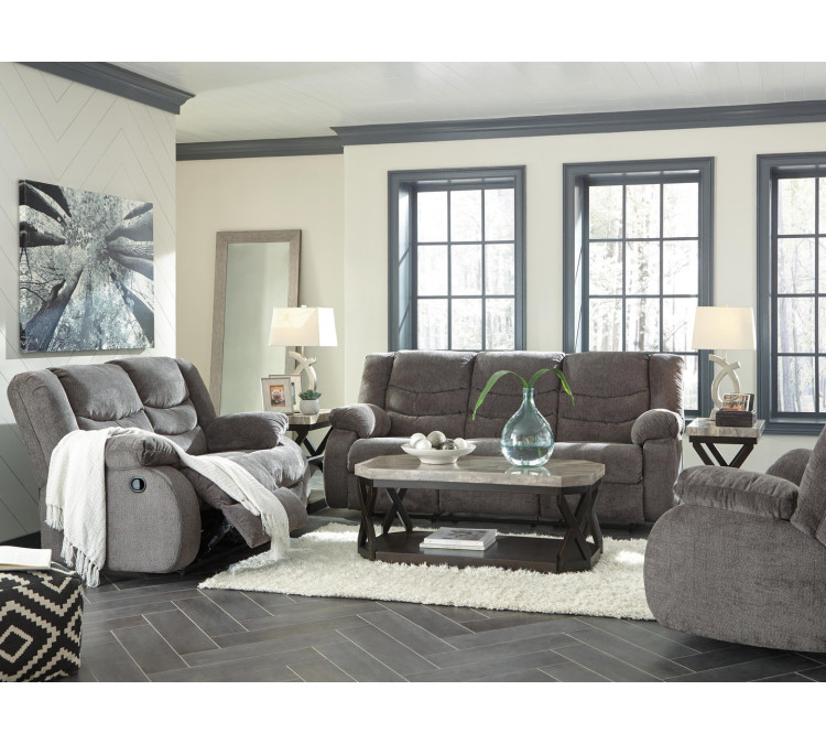 Tulen Sofa, Loveseat and Recliner - Gray