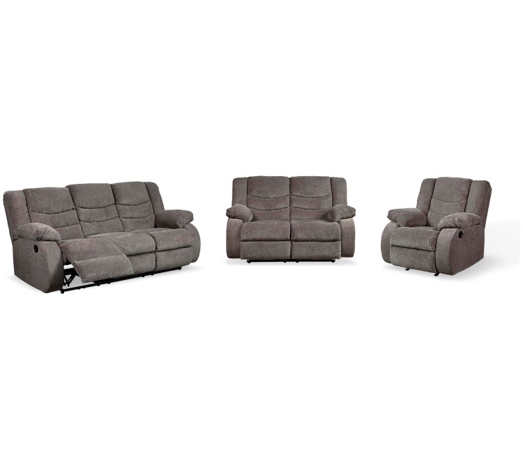 Tulen Sofa, Loveseat and Recliner - Gray
