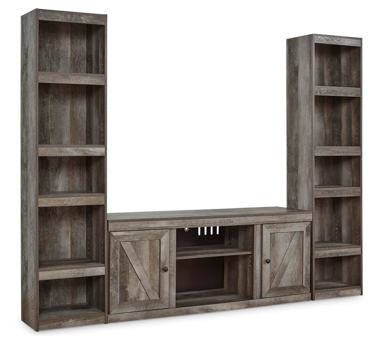 Wynnlow 3-Piece Entertainment Center - Gray