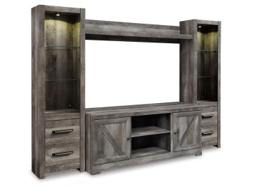 Wynnlow 4-Piece Entertainment Center - Gray