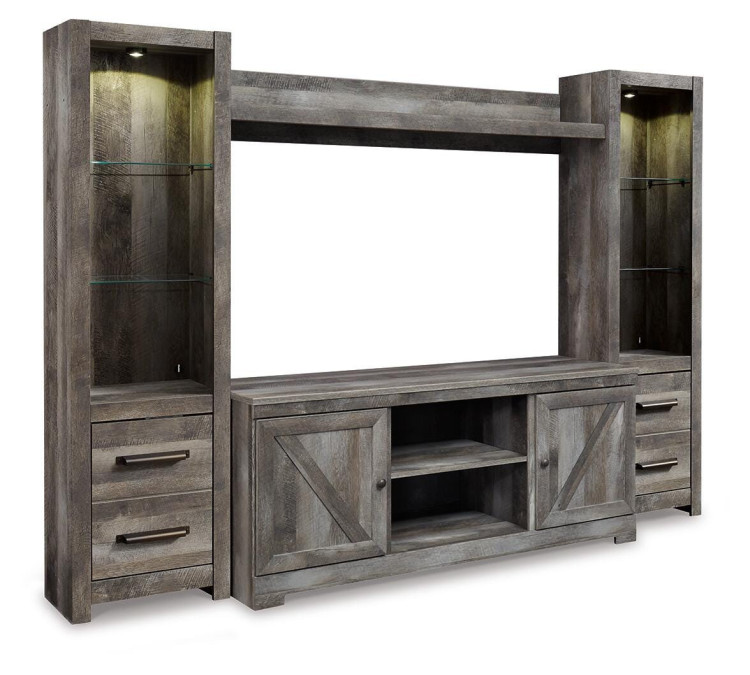 Wynnlow 4-Piece Entertainment Center - Gray