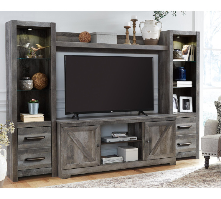 Wynnlow 4-Piece Entertainment Center - Gray
