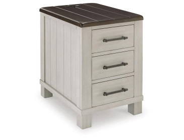 Darborn Chairside End Table - Gray/Brown