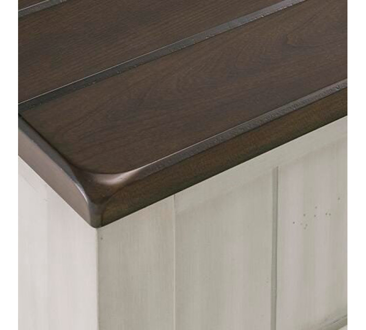 Darborn Chairside End Table - Gray/Brown