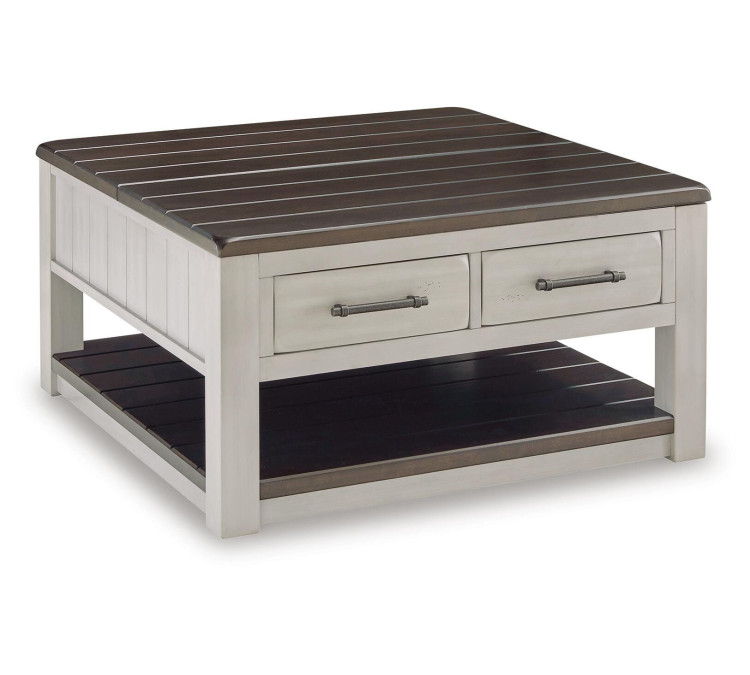 Darborn Lift-Top Coffee Table - Gray/Brown