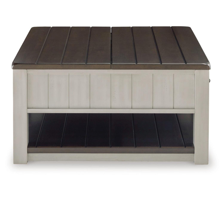 Darborn Lift-Top Coffee Table - Gray/Brown