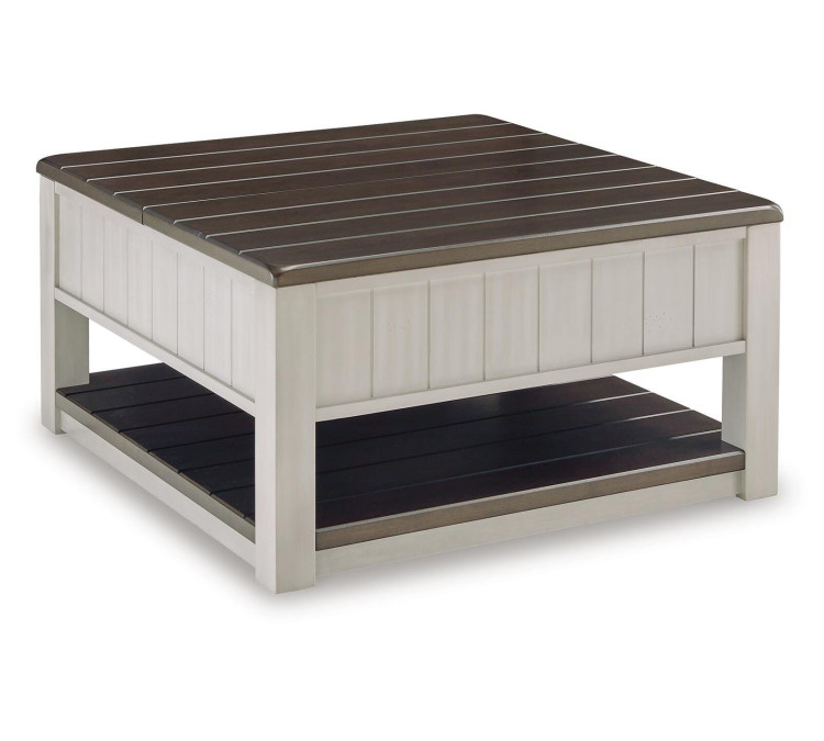 Darborn Lift-Top Coffee Table - Gray/Brown