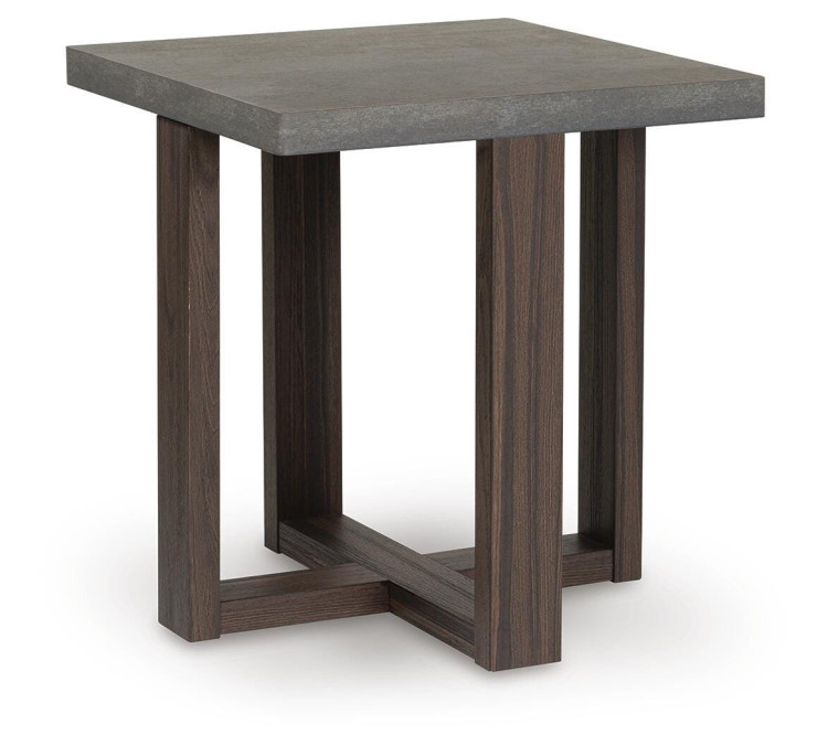 Dynnford Table (Set of 3) - Gray/Brown