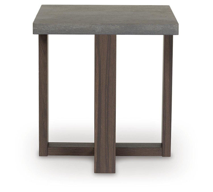 Dynnford Table (Set of 3) - Gray/Brown