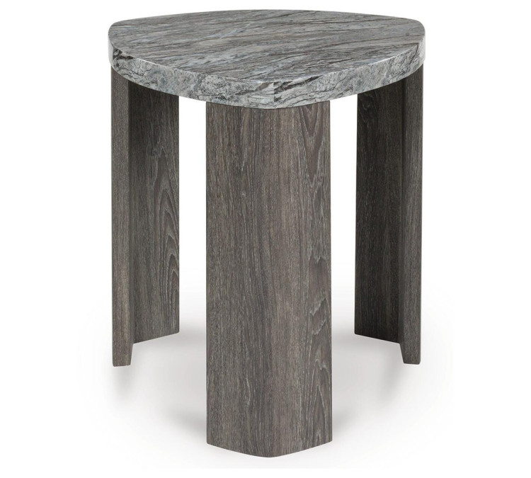 Surmour End Table - Gray/Brown
