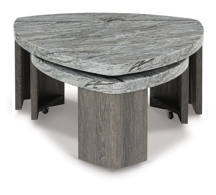 Surmour Stacked Coffee Table - Gray/Brown