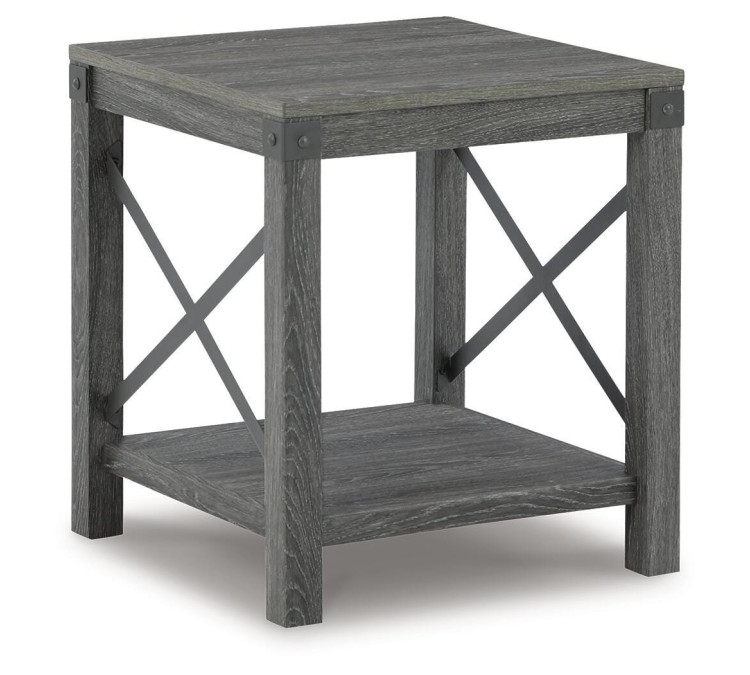 Freedan End Table - Grayish Brown