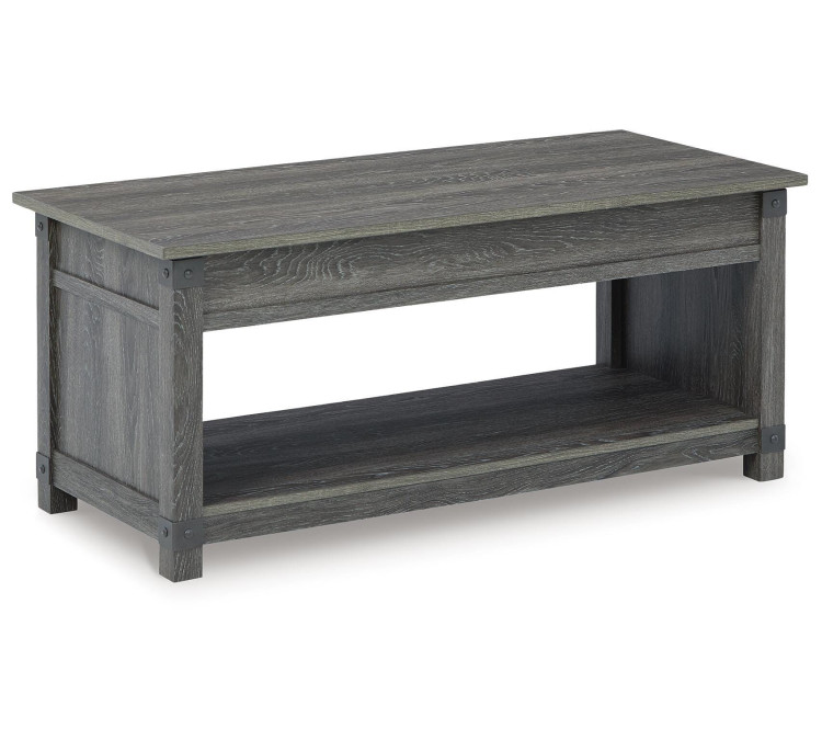 Freedan Lift-Top Coffee Table - Grayish Brown