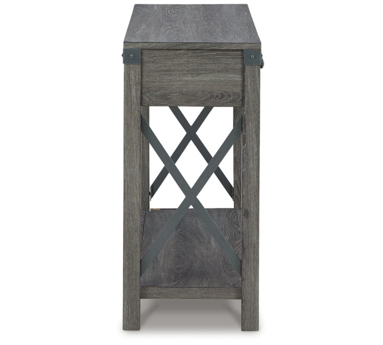 Freedan Sofa/Console Table - Grayish Brown