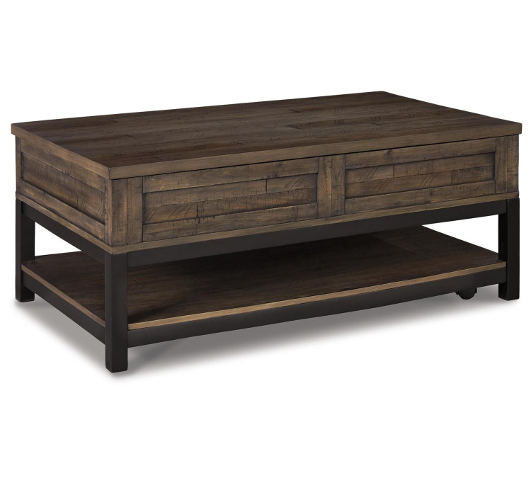 Johurst Coffee Table with Lift Top - Grayish Brown