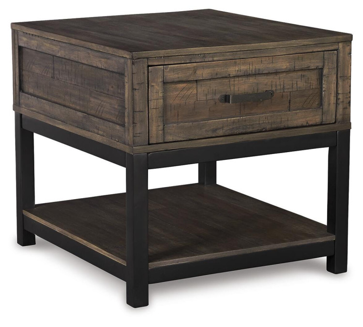 Johurst End Table - Grayish Brown