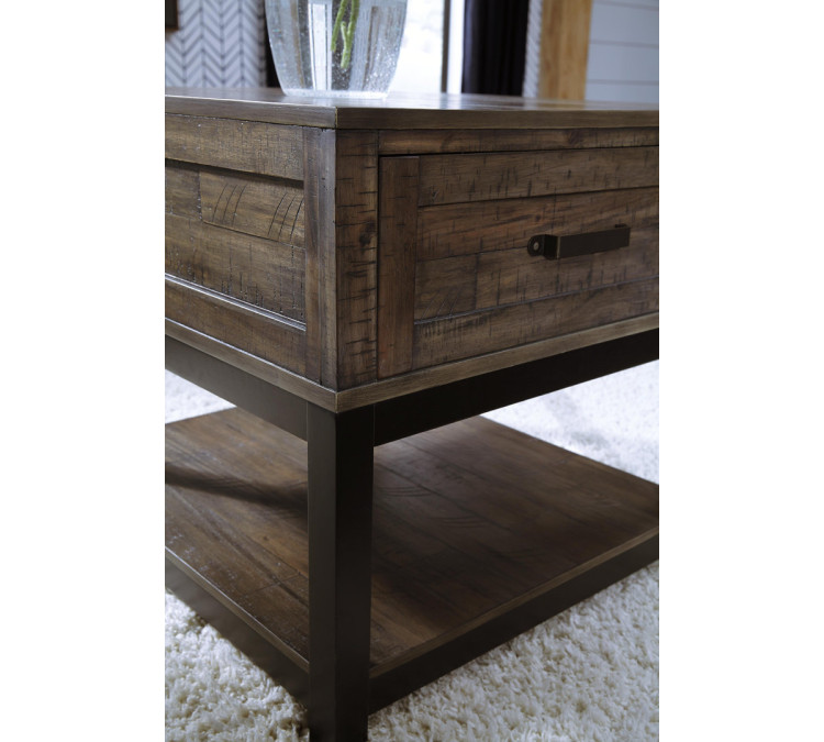 Johurst End Table - Grayish Brown