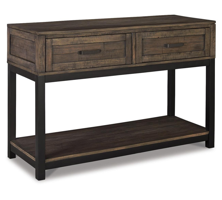 Johurst Sofa/Console Table - Grayish Brown