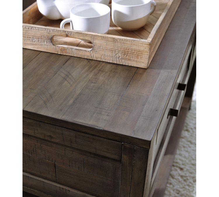 Johurst Sofa/Console Table - Grayish Brown
