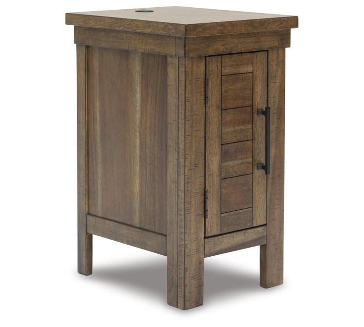 Moriville Chairside End Table - Grayish Brown