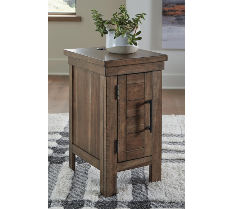 Moriville Chairside End Table - Grayish Brown