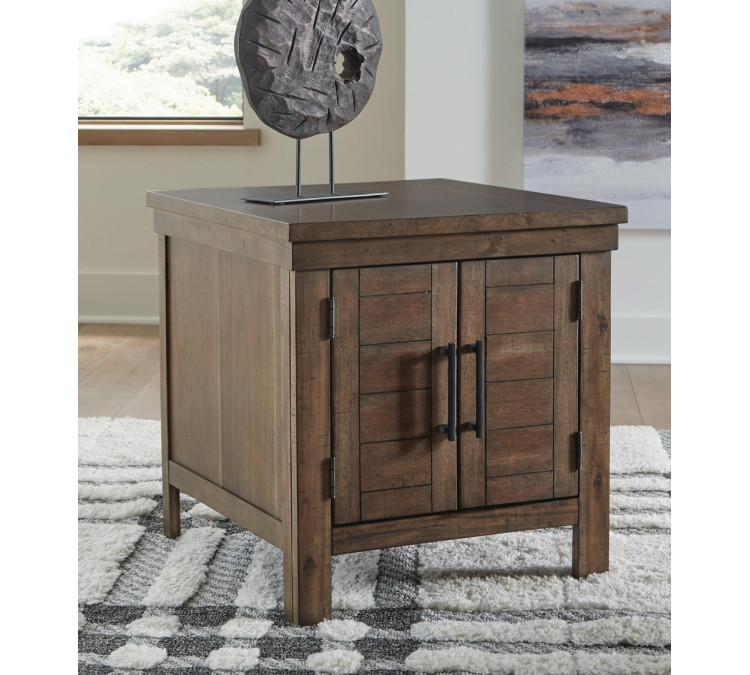 Moriville End Table - Grayish Brown