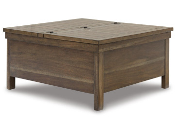 Moriville Lift-Top Coffee Table - Grayish Brown