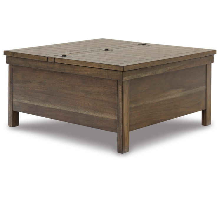 Moriville Lift-Top Coffee Table - Grayish Brown