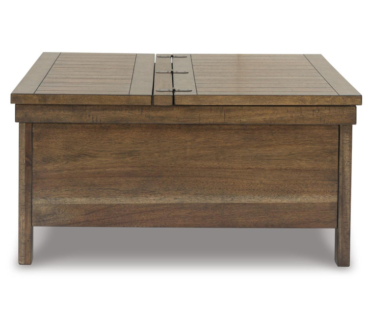 Moriville Lift-Top Coffee Table - Grayish Brown