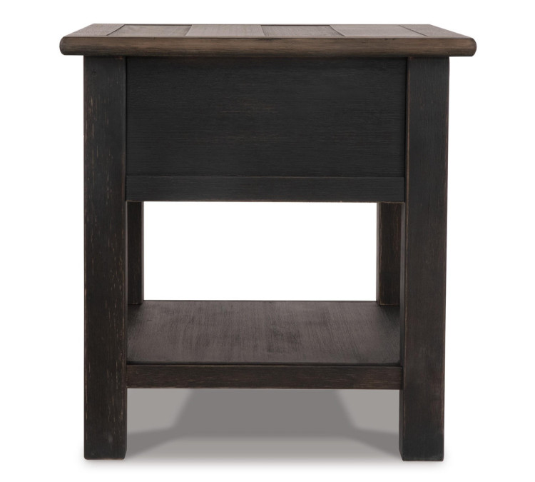Tyler Creek End Table - Grayish Brown/Black