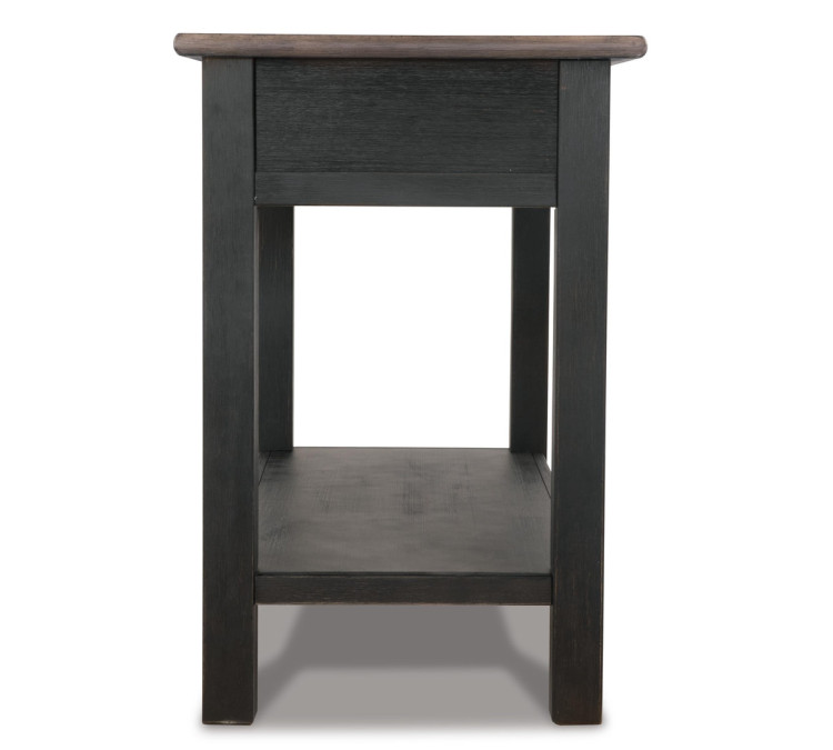Tyler Creek Sofa/Console Table - Grayish Brown/Black