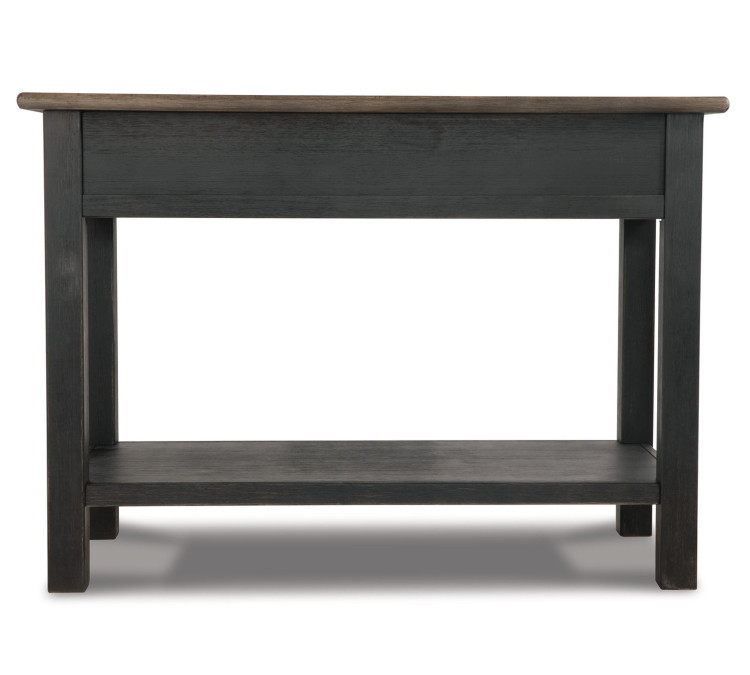 Tyler Creek Sofa/Console Table - Grayish Brown/Black