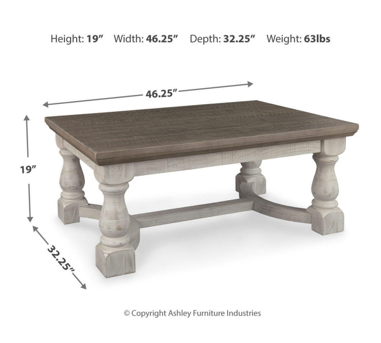 Havalance Coffee Table - Gray/White