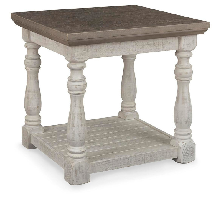 Havalance End Table - Gray/White