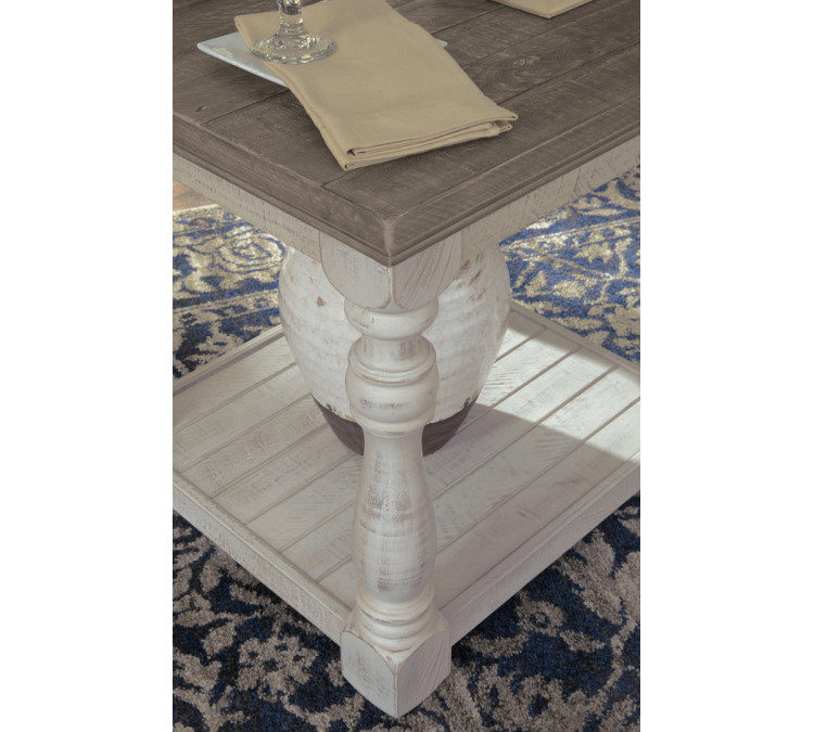 Havalance End Table - Gray/White