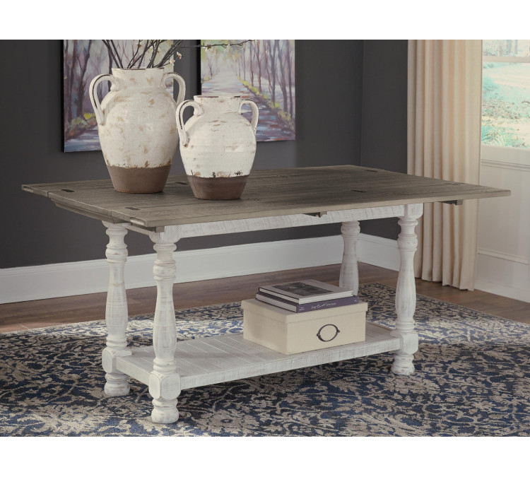 Havalance Sofa/Console Table - Gray/White