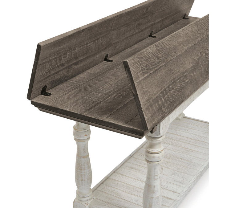 Havalance Sofa/Console Table - Gray/White
