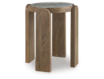 Gavrilley Accent Table - Gray/White/Brown